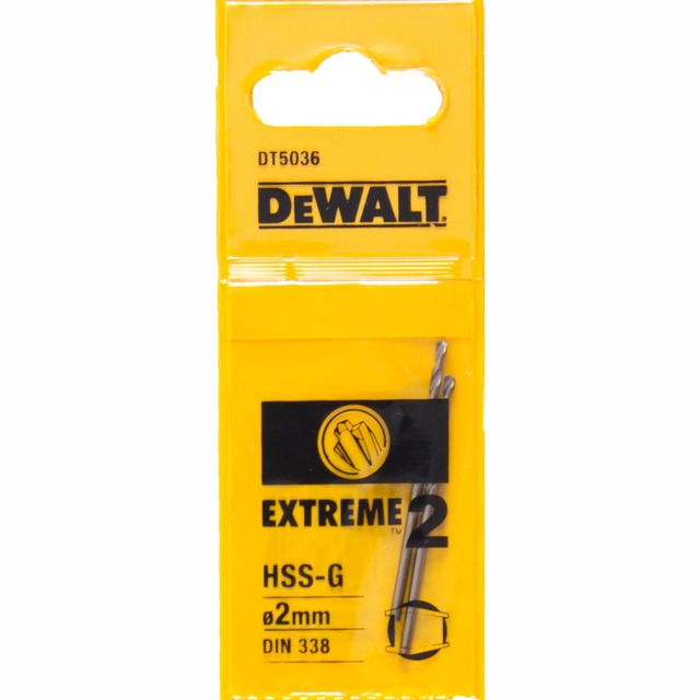 BORR HSS EXT2 2,0MM 2-PACK DT5036
