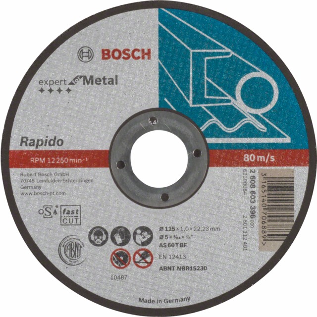 KAPSKIVA EXP METALL 125X1MM