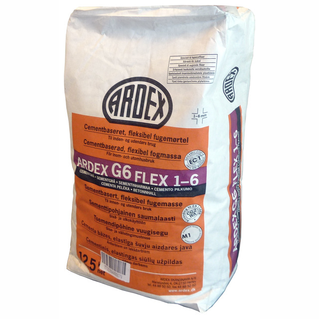 KAKELFOG G6 FLEX CEMENTGRÅ 12,