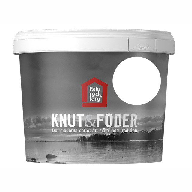 FALU RÖDFÄRG KNUT&FODER VIT 1L