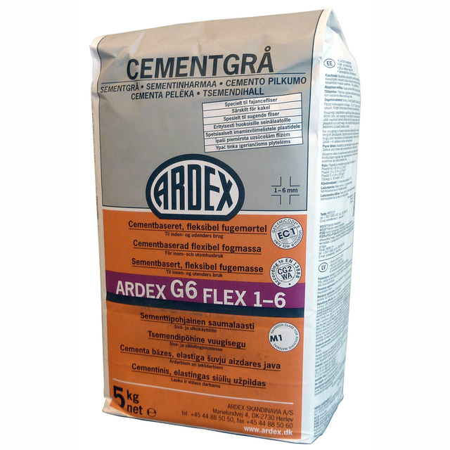 KAKELFOG G6 FLEX CEMENTGRÅ 5KG
