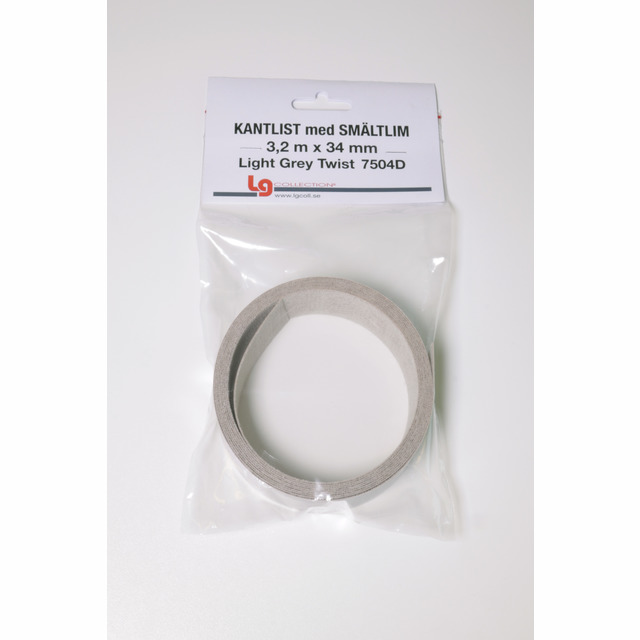 KANTBAND LIGHT GREY TWIST