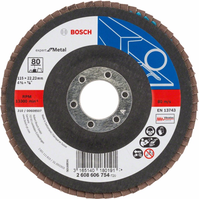 LAMELLSLIPSKIVA BM K80 115MM 115X22 K80 1P