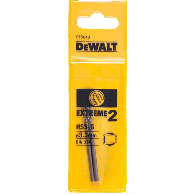 BORR HSS EXT2 3,3MM 2-PACK DT5040