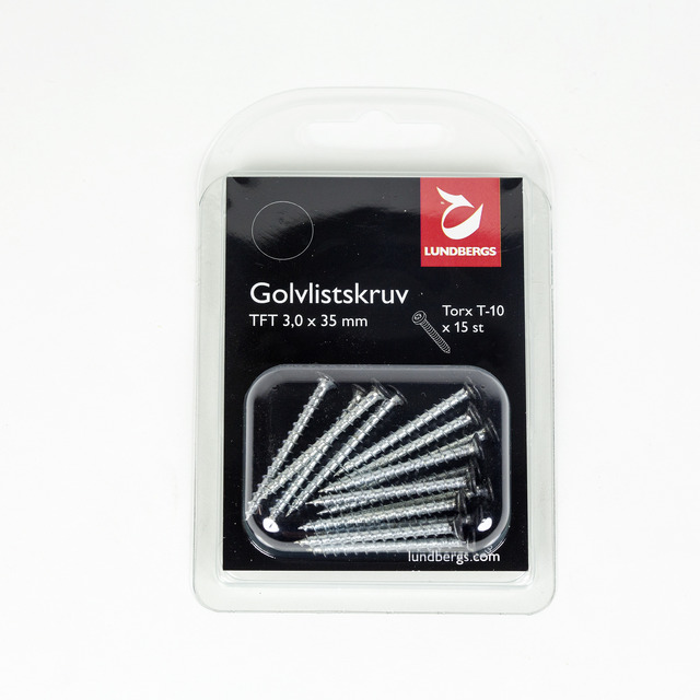 GOLVLISTSKRUV TFT SVART 3,0X35