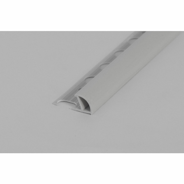KAKELLIST I PLAST 10 MM 2500 MM LJUSGRÅ