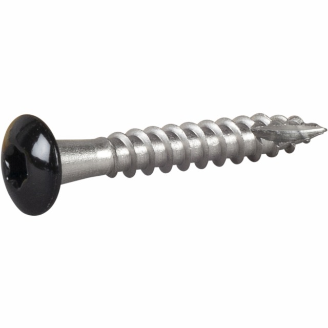 RÄNNKROKSSKRUV SVART 4,8X35MM