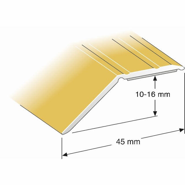 NIVÅLIST 10-16 MM GULD 100CM