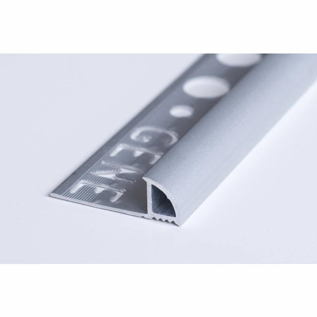 KAKELLIST I ALUMINIUM 10 MM 2500 MM MATT/SILVER