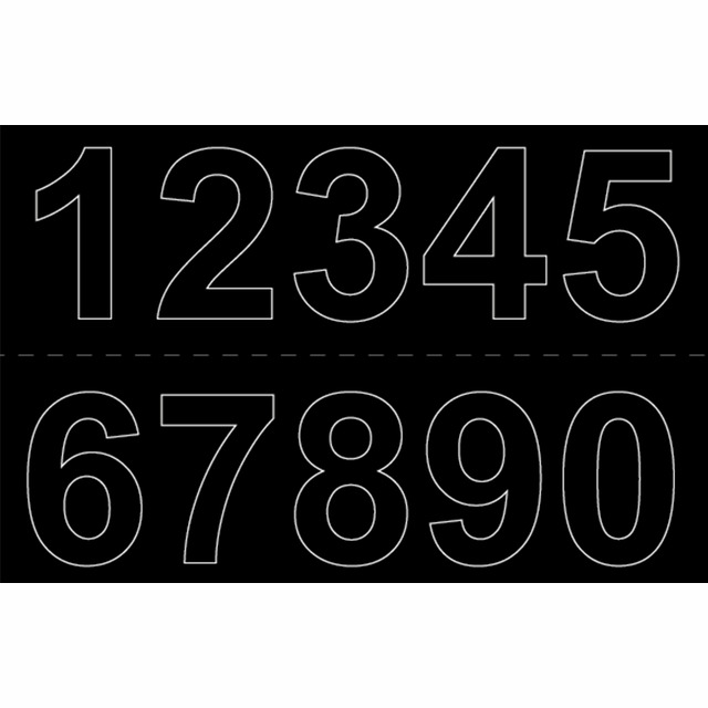 SIFFRA VINYL 0-9X2 SVART 50MM