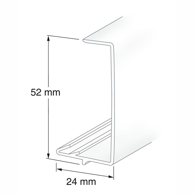 FODER VIT 52X24MM 2150MM